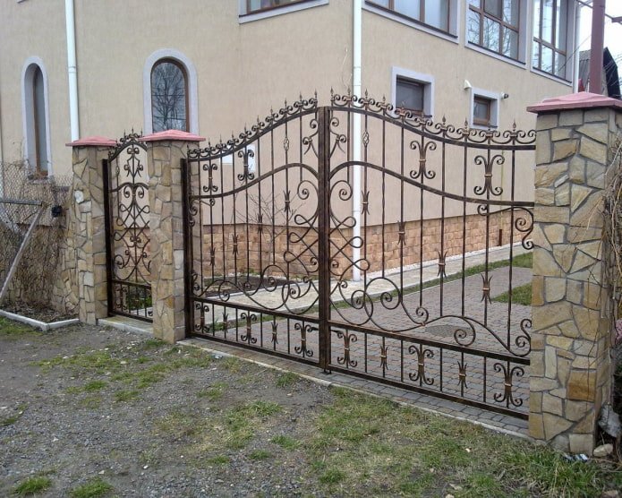 puertas transparentes forjadas