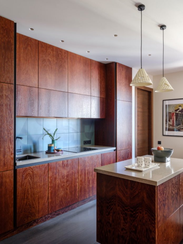 frentes de cocina de madera