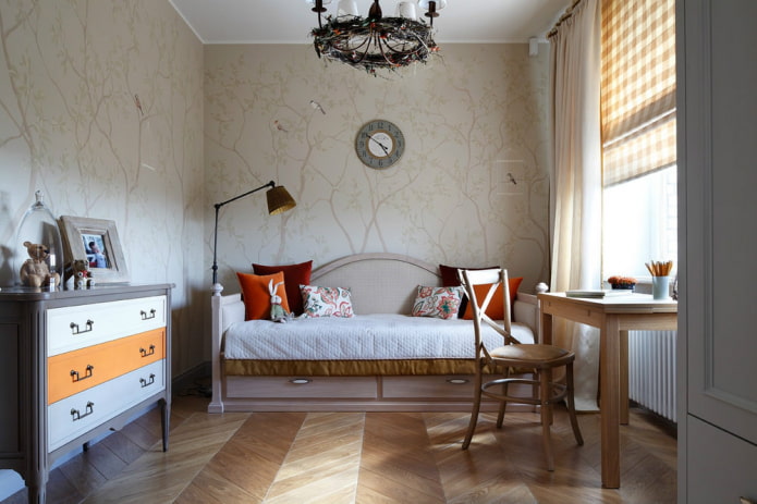 Estilo clásico en una habitación infantil