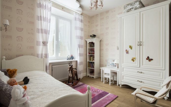 Papel pintado para habitación de niña
