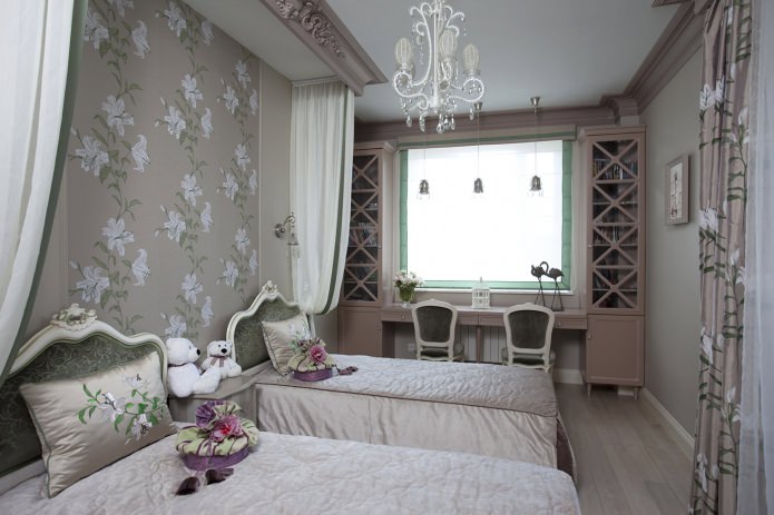 Papel pintado en la habitación infantil