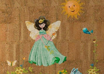 papel pintado de corcho para habitación infantil