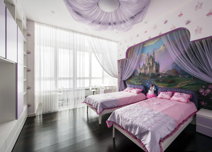 papel tapiz fotográfico con un castillo