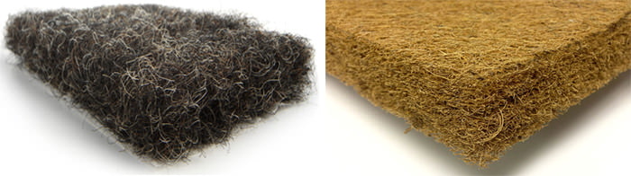 Relleno de crin y sisal para colchones ortopédicos