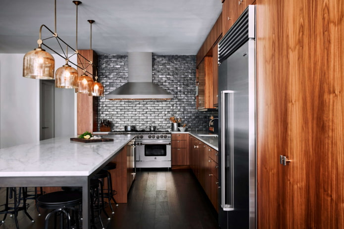 fachadas de cocina de madera