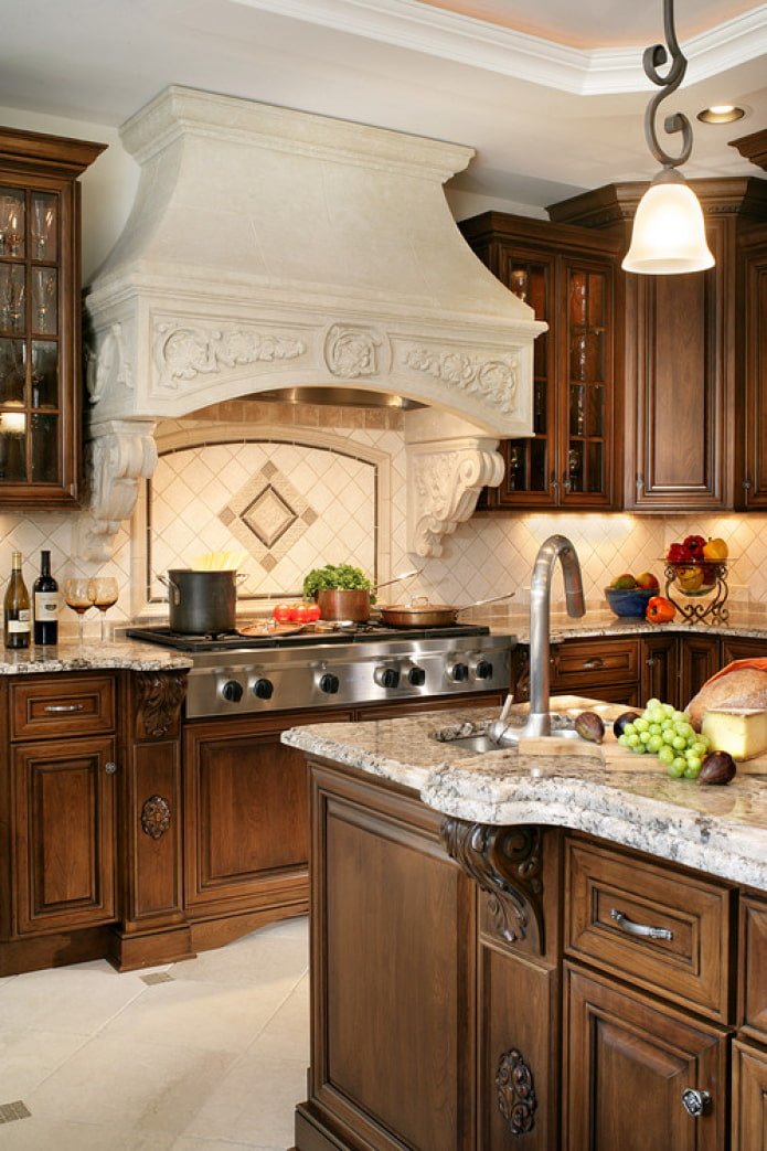 decoración de campana extractora de cocina 