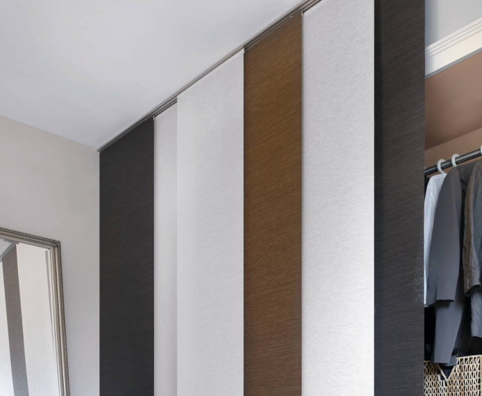 Paneles japoneses en el vestidor