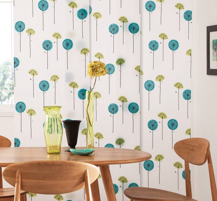Lienzos japoneses con estampado floral