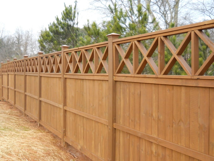 valla de madera elegante