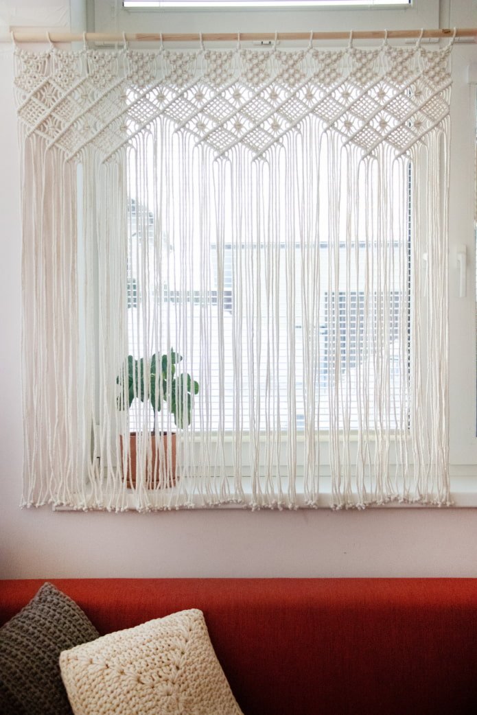 Macramé en lugar de tul