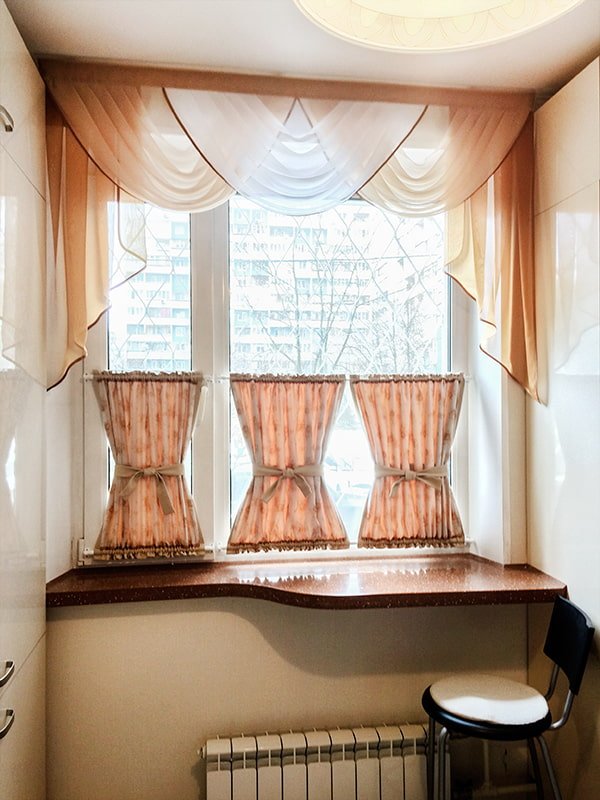 Cortinas de café con diseño de reloj de arena