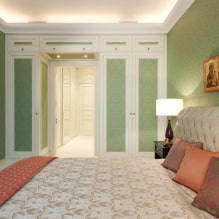 Dormitorio verde: tonos, combinaciones, elección de acabados, muebles, cortinas, iluminación-6