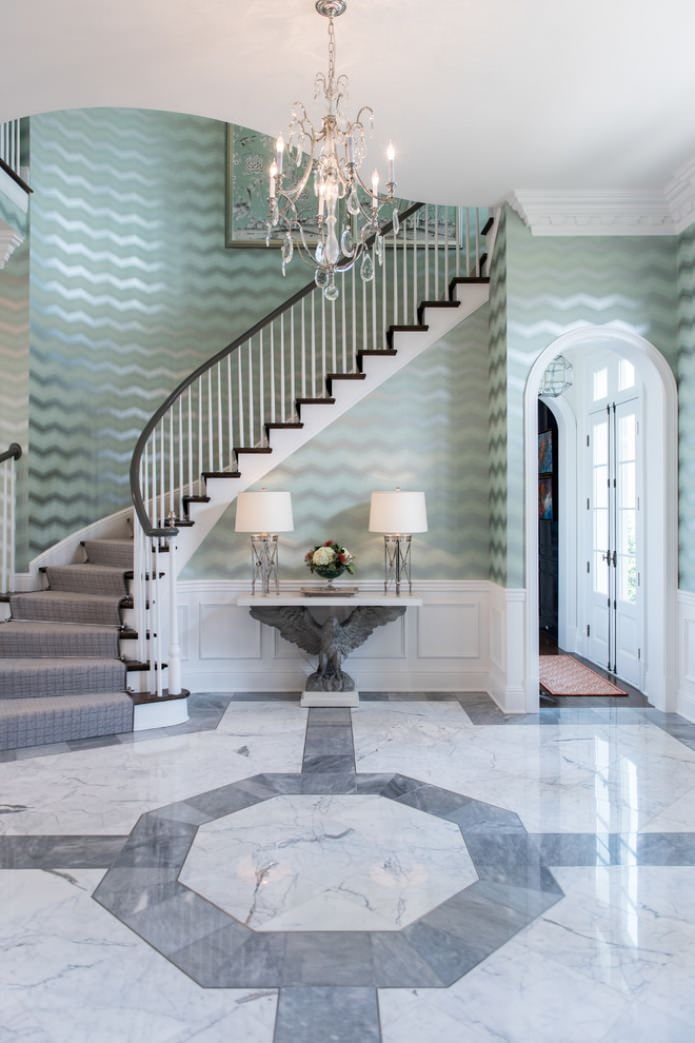 zigzag pattern on wallpaper