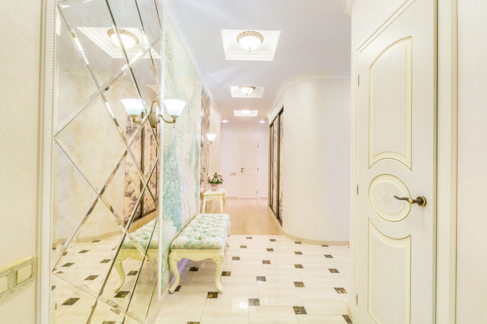 Combinación de azulejos con laminado