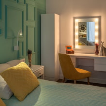 Espejo en el dormitorio: selección de fotos del interior y recomendaciones para su correcta colocación-2