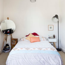 Espejo en el dormitorio: una selección de fotos del interior y recomendaciones para su correcta colocación-6