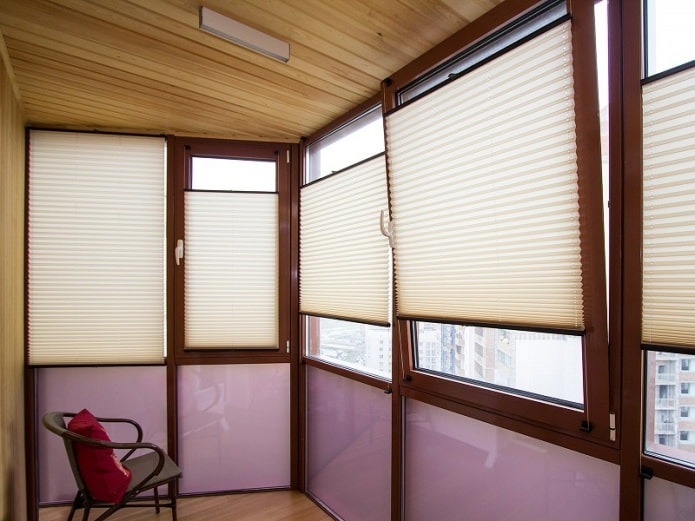 persianas plisadas de papel para balcones