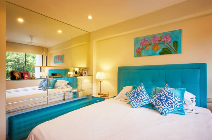 Muebles para el dormitorio en tonos amarillos