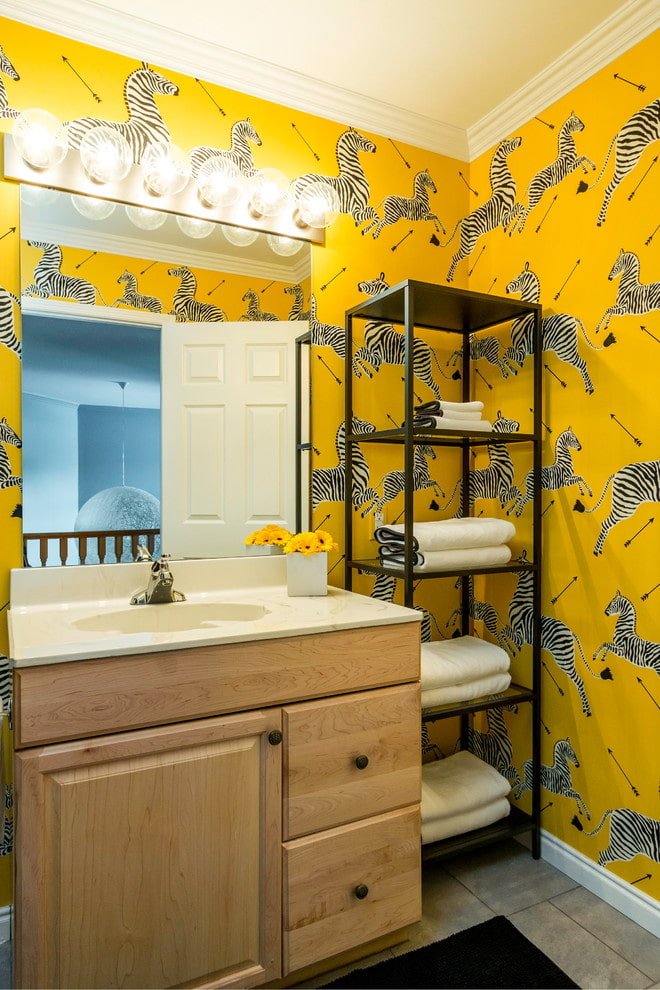 papel pintado con cebras