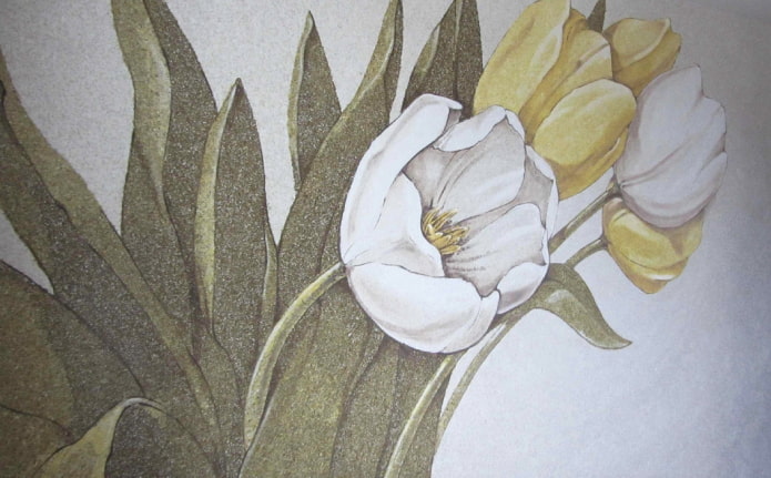 tulipanes de papel tapiz líquido