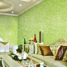 Papel pintado líquido: definición, tipos, ventajas y desventajas, color, diseño, combinaciones, cuidado-8