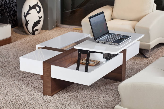Mesa de centro transformable