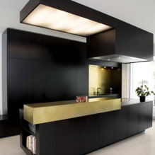 ¿Cómo usar el color dorado en el interior de la cocina?-0