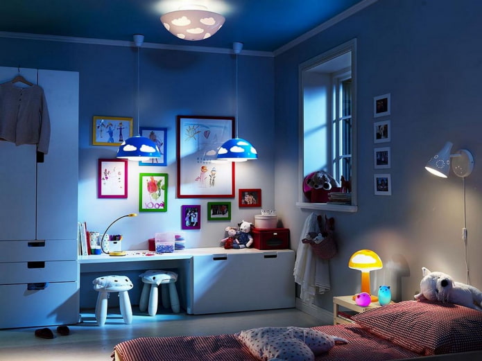 dividir la habitación con luz