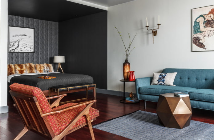 zonificación de la habitación con color