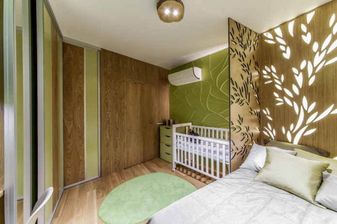 zonificación en el interior de un dormitorio infantil