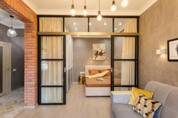 mamparas de cristal para un apartamento